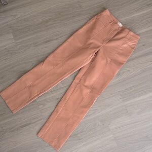 Wilfred High Waist Blush Vegan Leather Pants, 6
